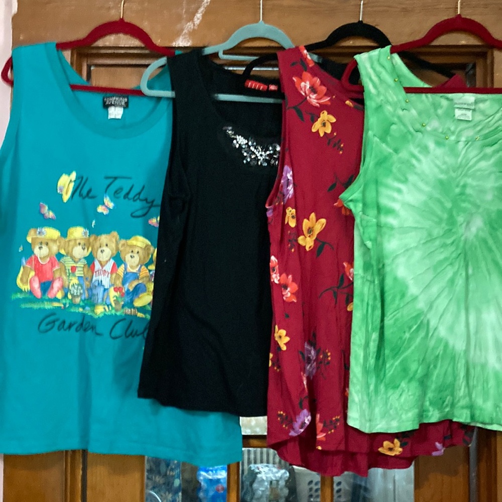 Bundle of four tank tops all size 2X